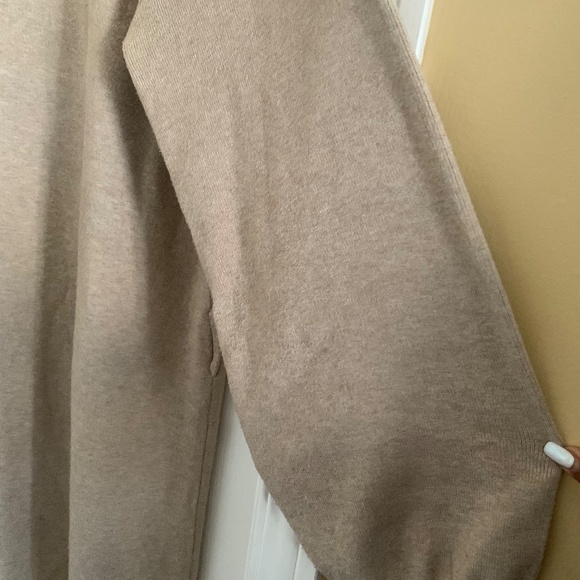 Marks & Spencer Knit Maxi Dress — Tan & Cream (US L) - Picture 3 of 5